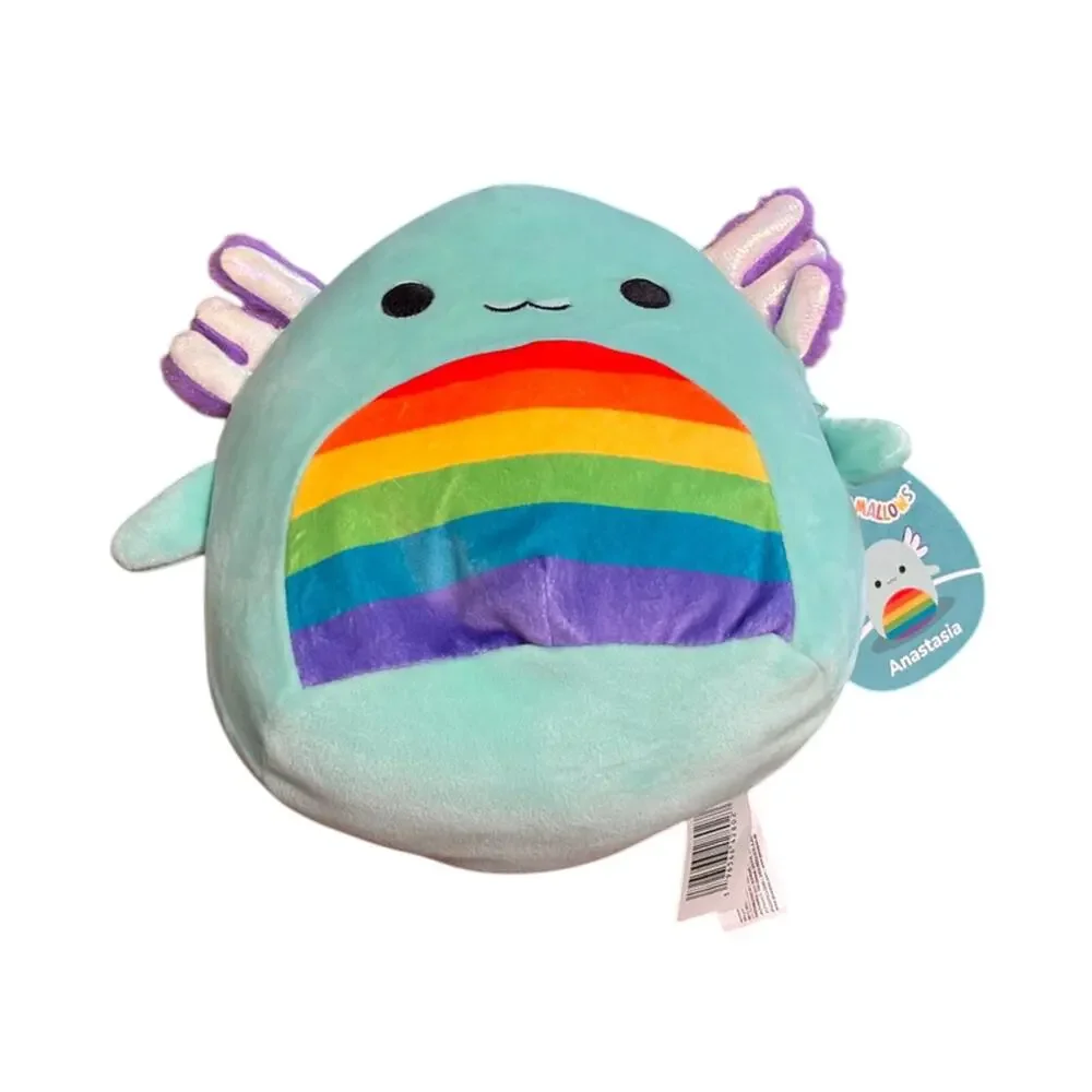 NWT Squishmallows Anastasia the Teal Gay Pride Month Axolotl 8